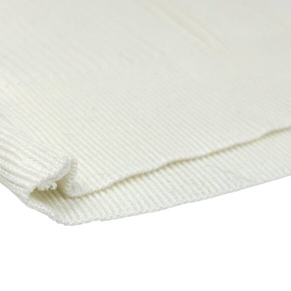 CHANEL Vintage 96P CC Mark Logo Knit Tank Top #42 White Black Cotton [106470] - Picture 7 of 14